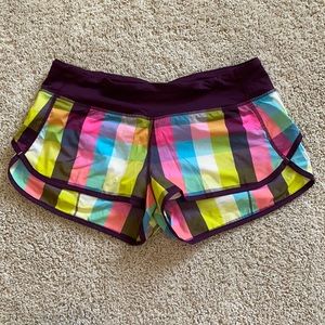 Lululemon Plaid Speed Shorts
